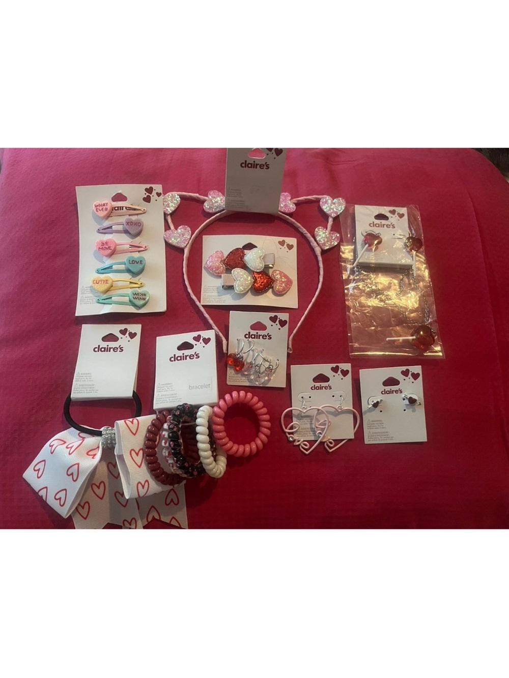 Claire’s Mixed Accessories Lot Hair Clips
Bracelets Earrings NWT Giftable Set
